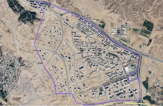 عکس هوایی از محدوده شهرک خاوران تبریز